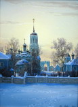 Карповская церковь. Зимний вечер.
